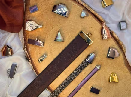 End Caps For Flat Leather