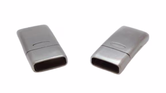 Stainless Steel Magnetic Clasp: MGST-264 14*6mm (steel matt)