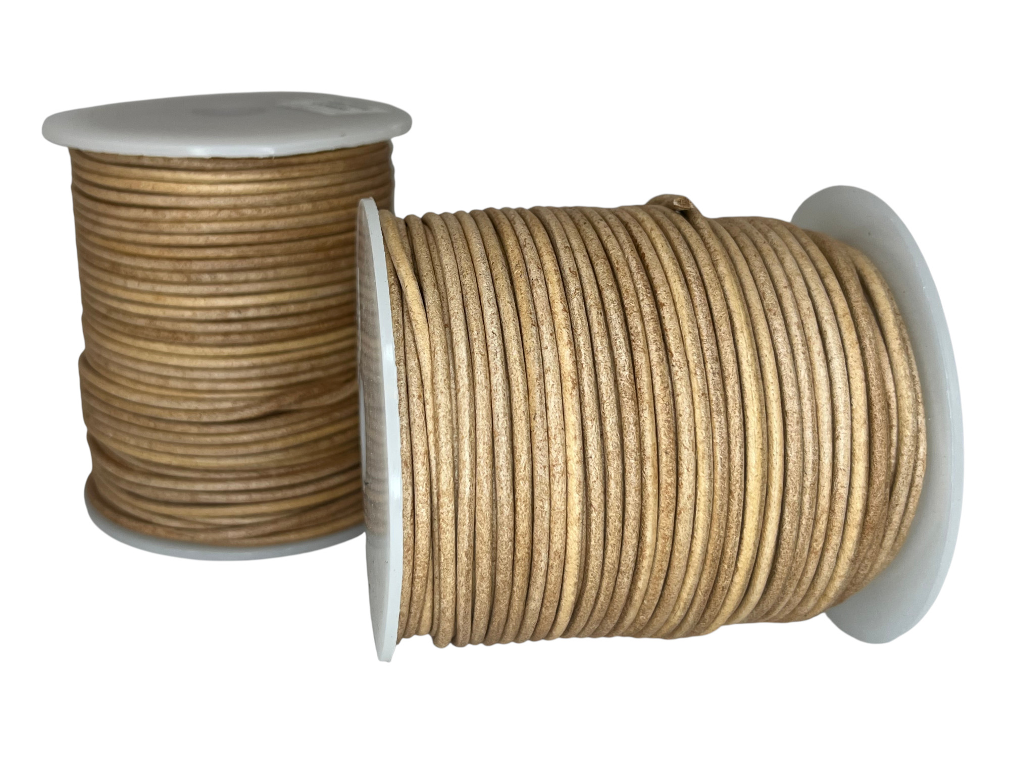 Round leather cord-2mm- Vintage Light Taupe