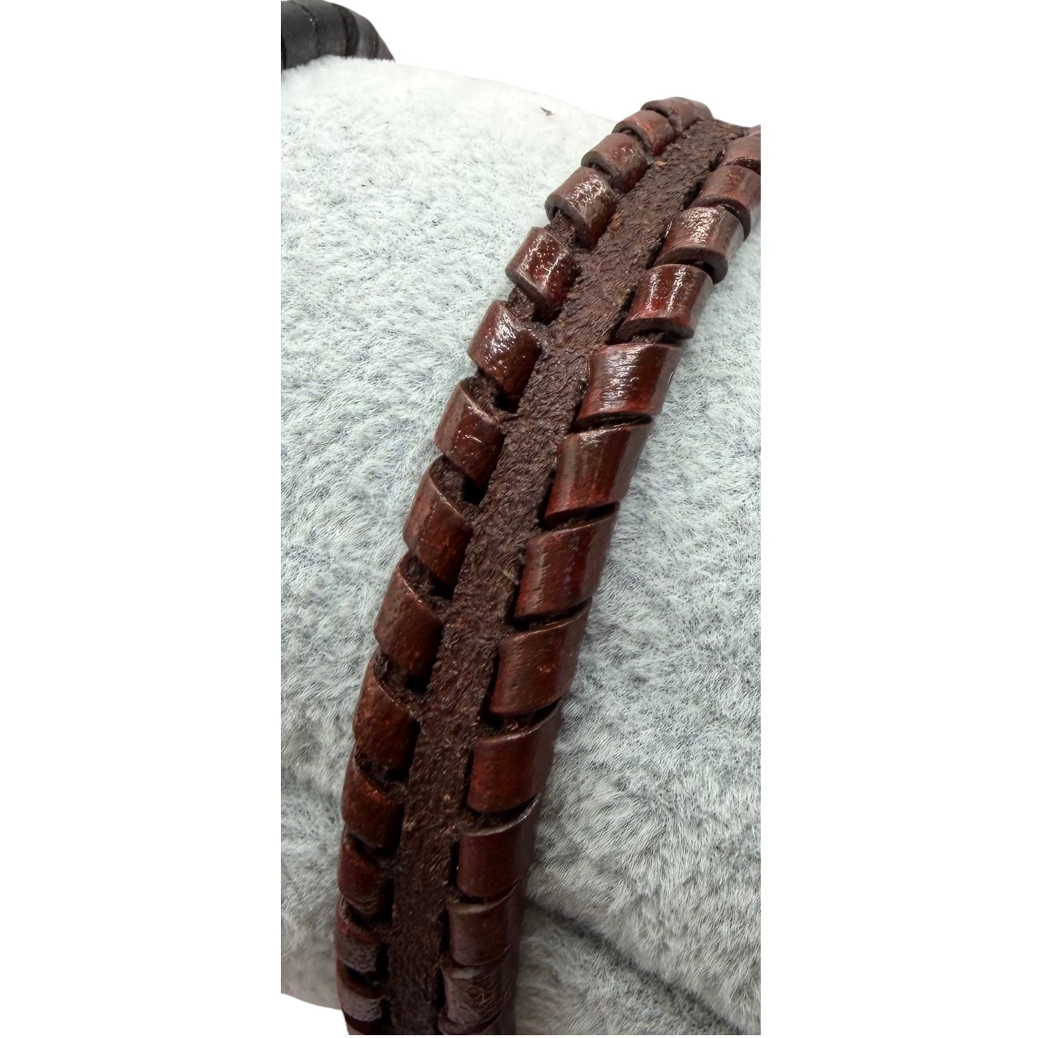 BRUGES BRAIDED STYLE - 11X6MM - COGNAC