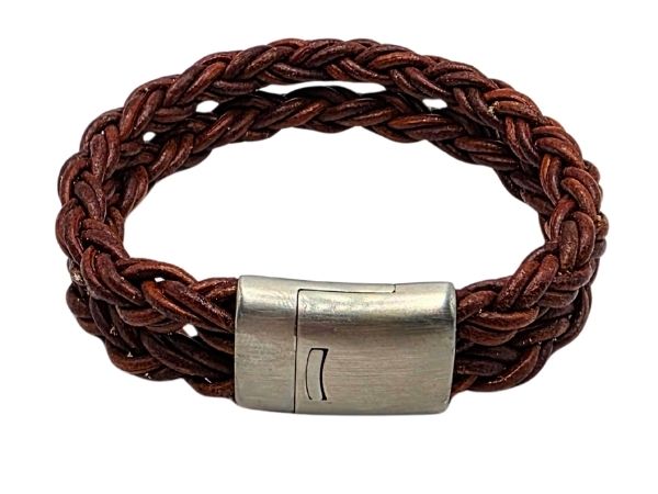 Hawaii Bolo Braided Leather Bracelet - Style 537