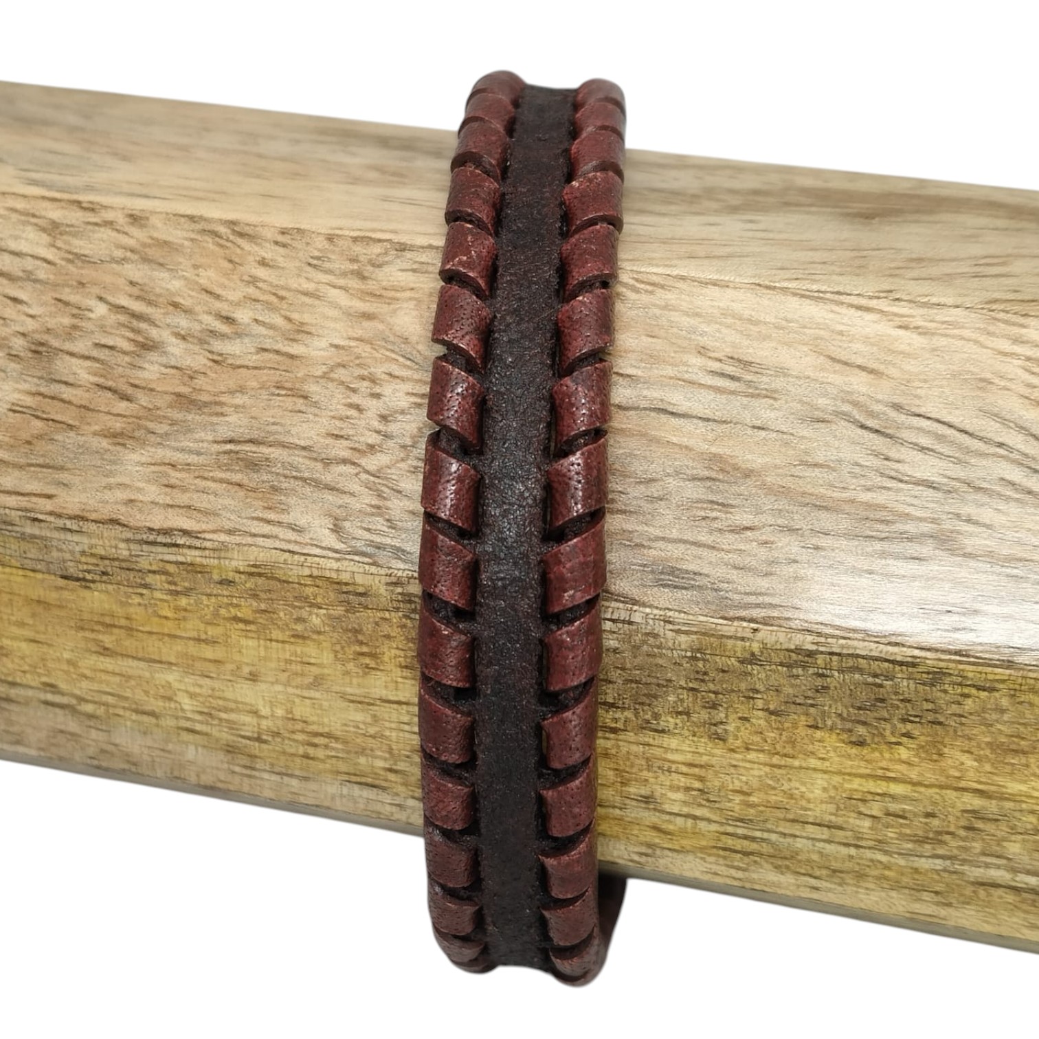 Bruges Braided Style-13X6mm-Cognac