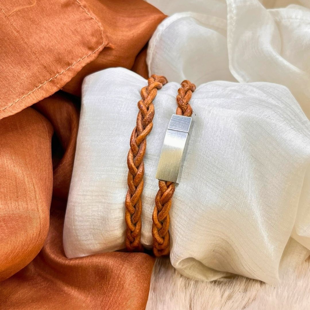 Florida Braided Leather Bracelet