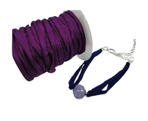Habotai silk cords - Fashion Purple
