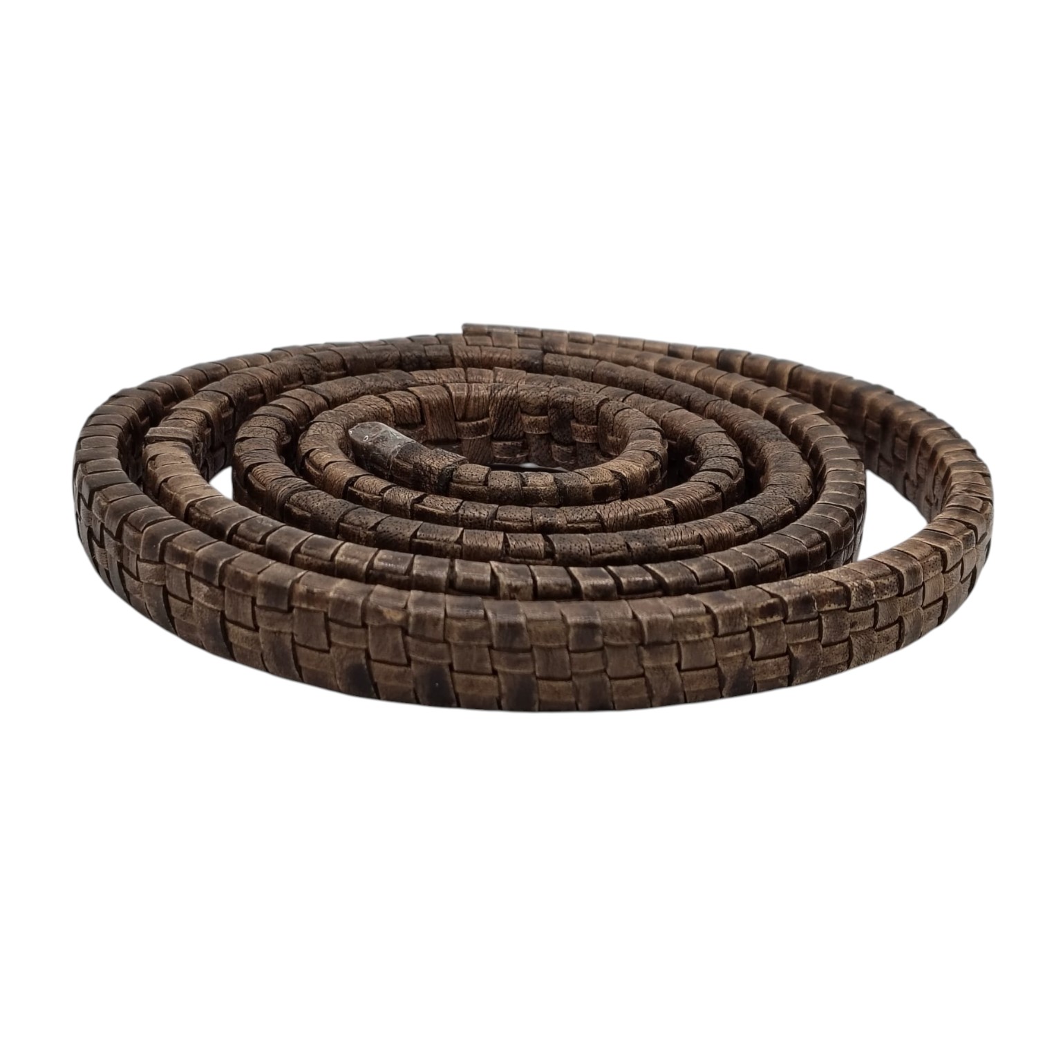 Oval Braided Carpet Style - 11.2x6.3mm - Brown