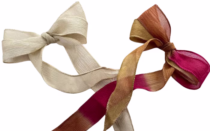 Nastri di seta assottigliati