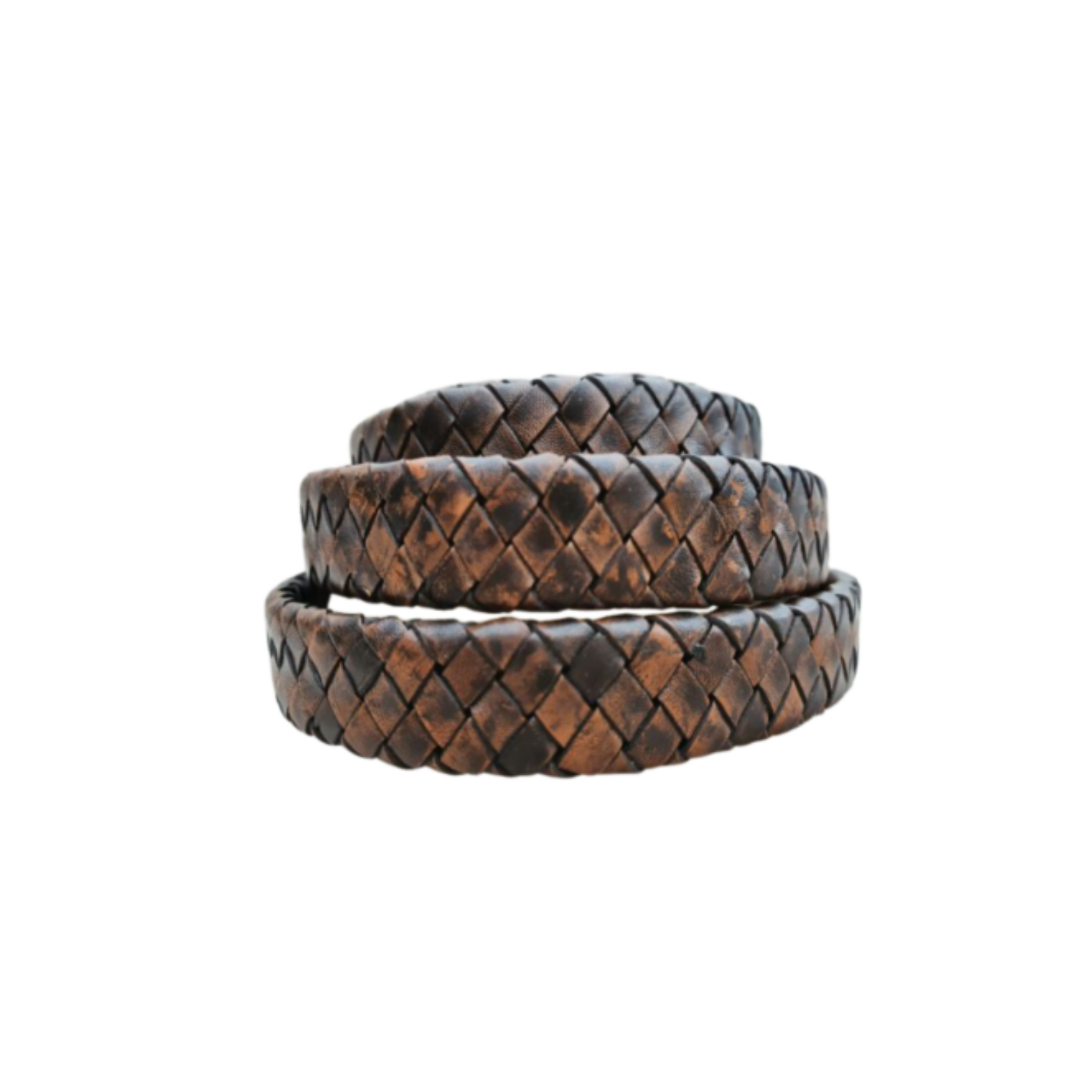 Ambiente Oval Braided Leather Cord - 15.5x4.5mm - Dark Grey