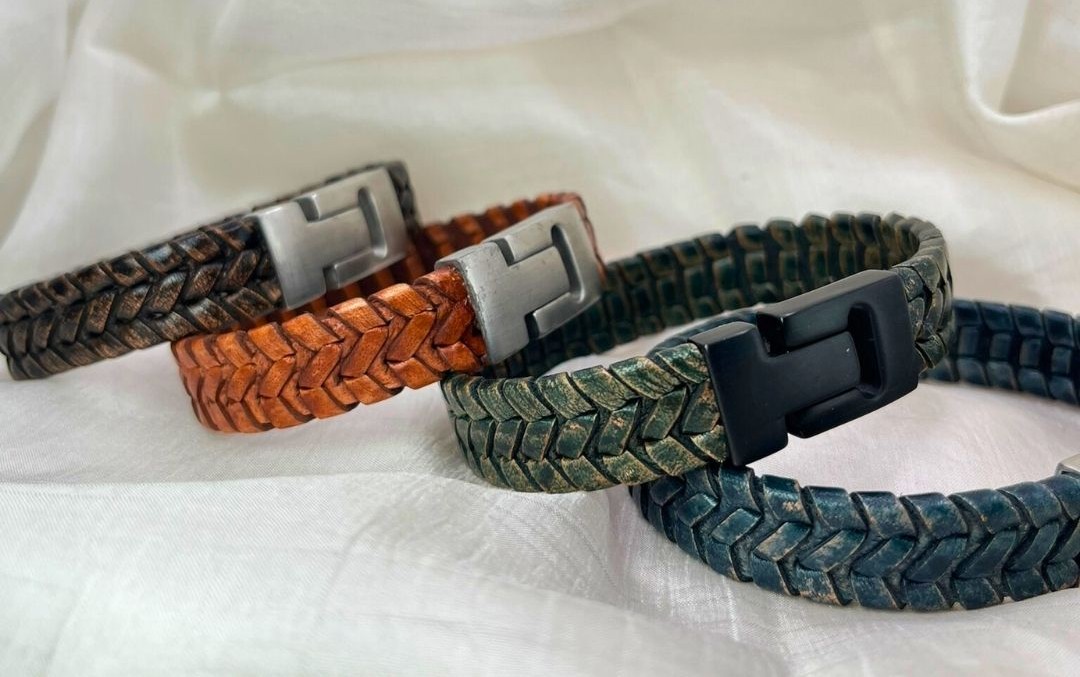 Dallas Braided Leather Bracelet