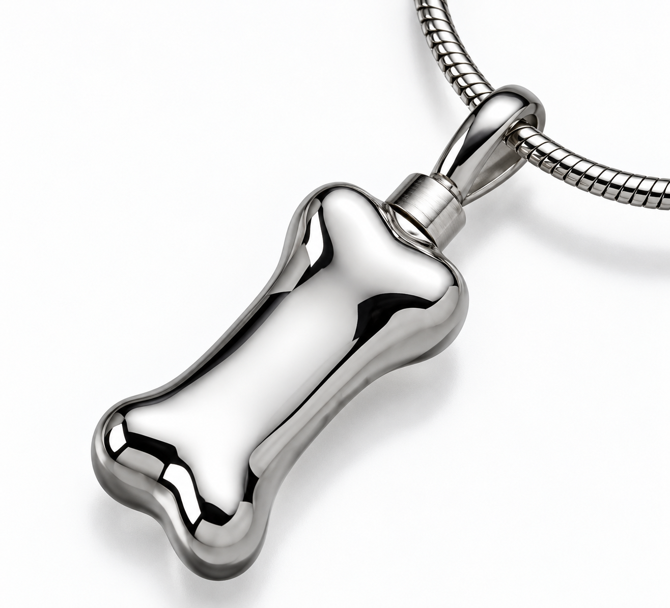 Pet Dog Cremation Ash Bone Shape Pendant