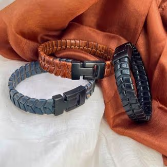 Texas Braided Leather Bracelet