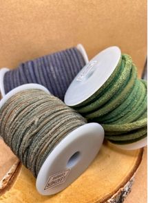 Round Hairy Leather Cords