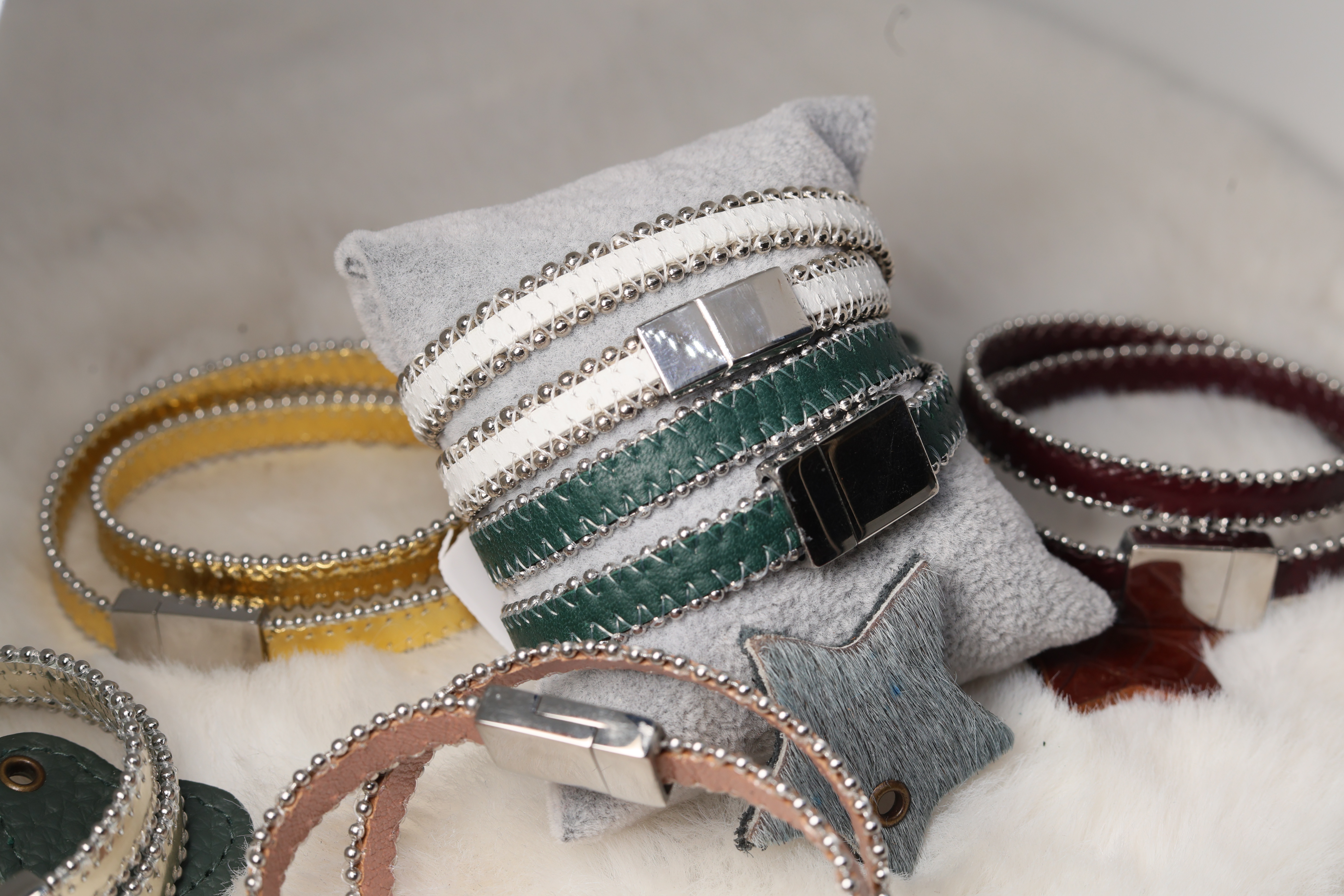 \\Nappa Leather Cords with Swarovski