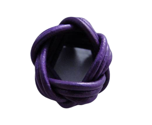 Leather Ring: 20mm (Purple)