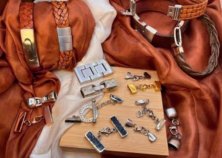 Connector Clasps For Flat Leather