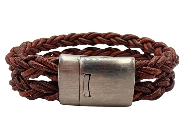Hawaii Bolo Braided Leather Bracelet - Style 537
