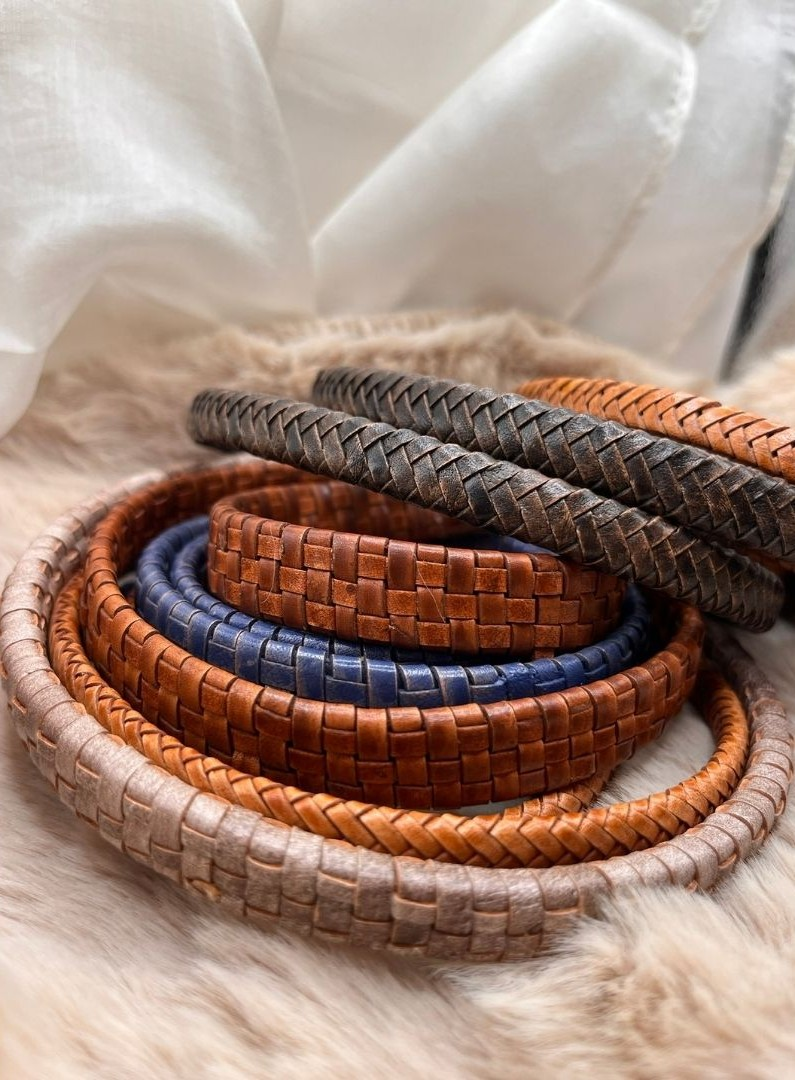 Oval Braided Leather Cords