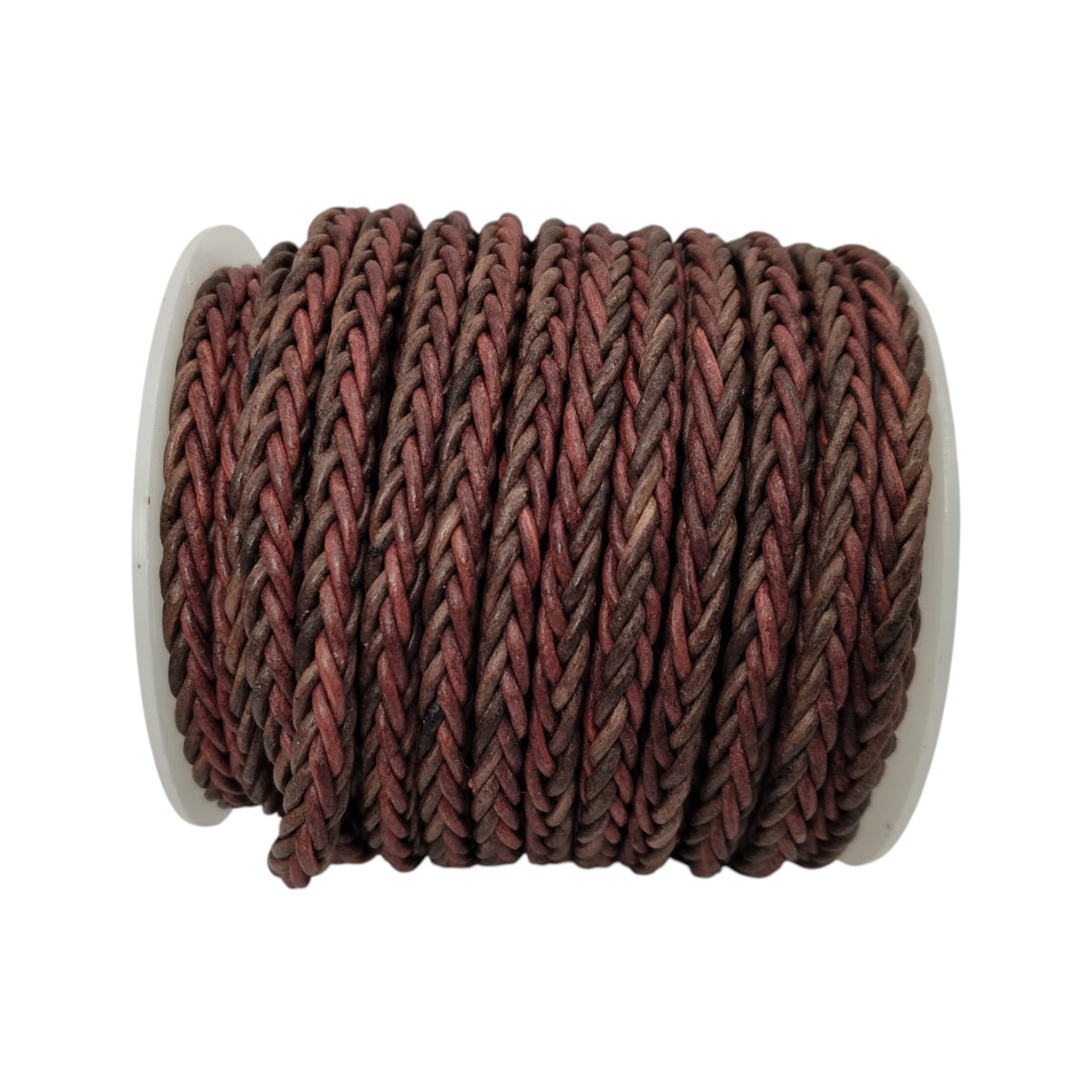 hawaii Braided Bolo cords - 6mm - Vintage Cognac