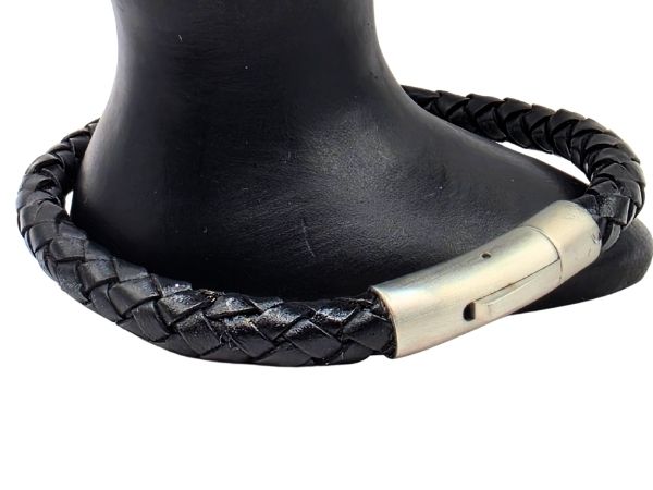 Round Braided Leather Bracelet - Style 472