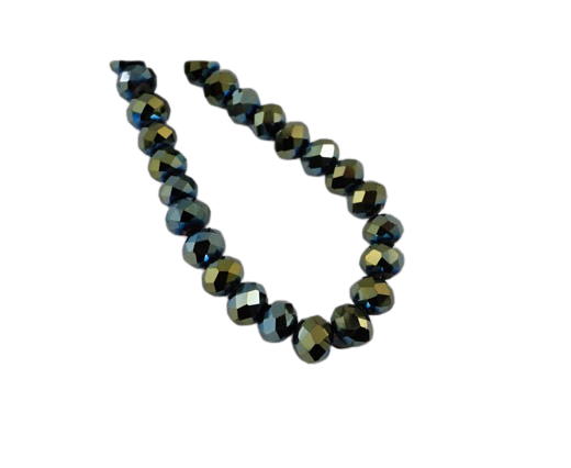 Faceted Glass Beads-18mm-Cosmo Jet