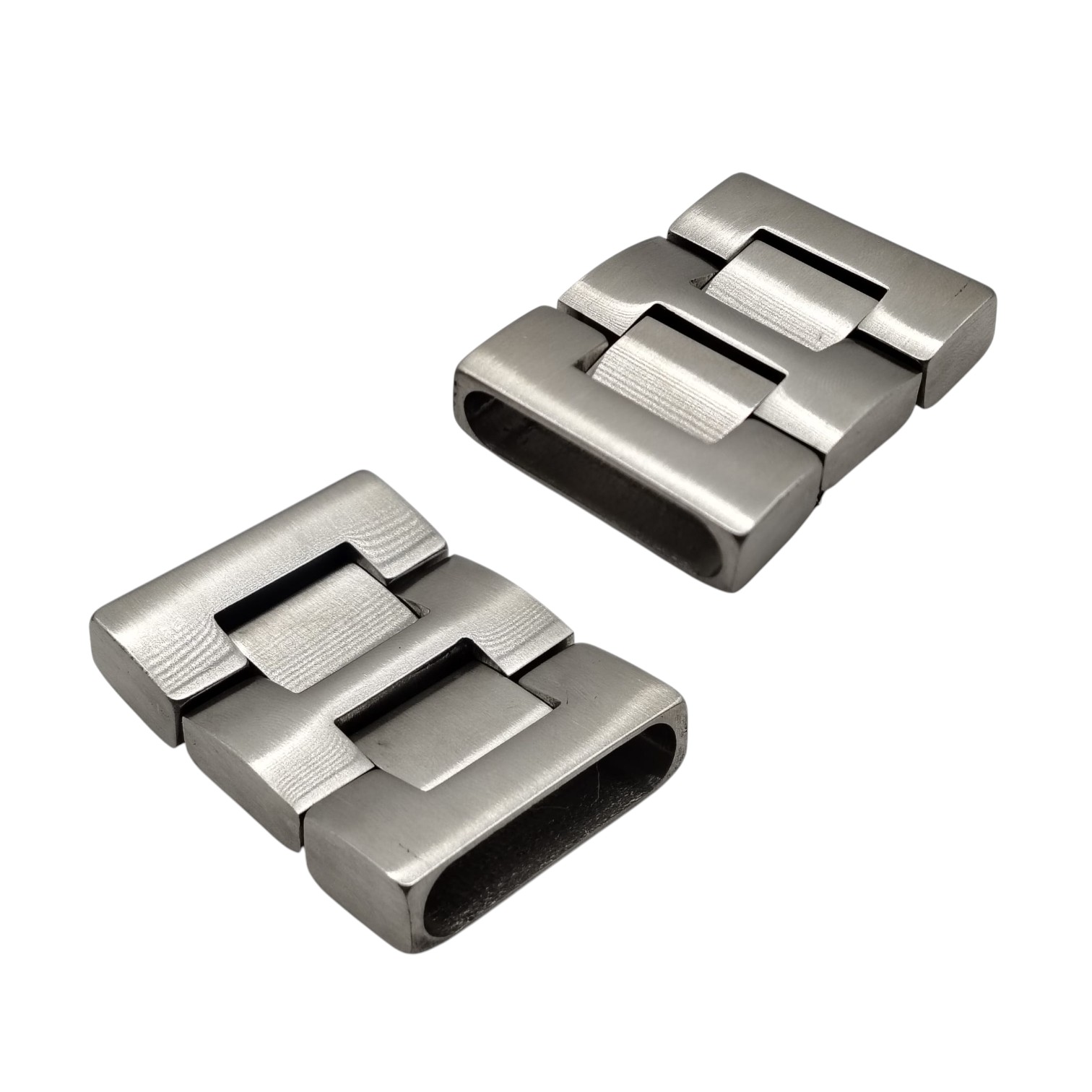 Stainless Steel Snap Lock Clasp: MGST 75 30.5*7.5mm (Matt Steel)