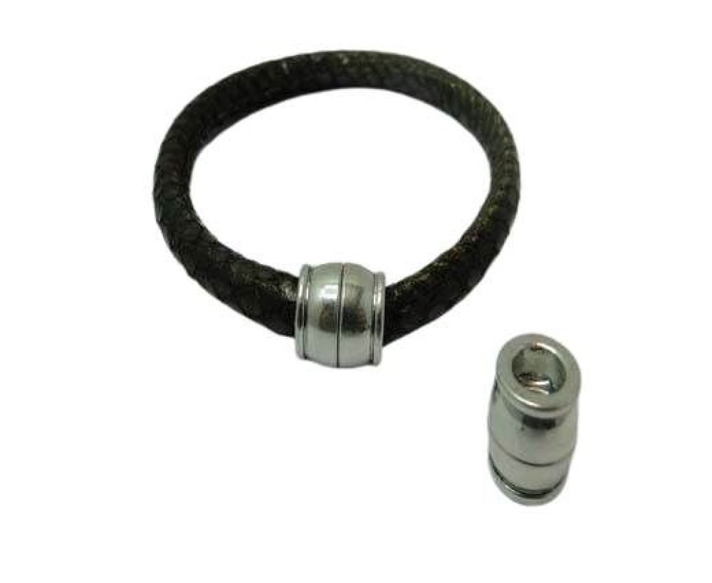 Zamak magnetic clasp: MGL 370 6mm (Antique Silver)