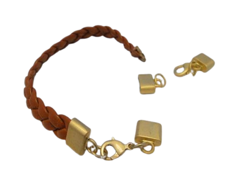 Zamak magnetic clasp ZAML03-10x3mm-gold