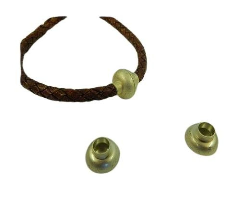 Zamak magnetic claps: MGL-4 5 MM (Powdered Gold)