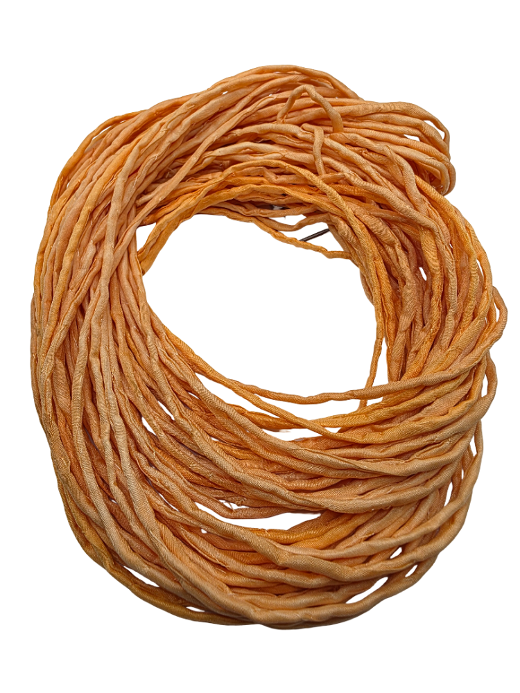 Silk Cords - Light Orange - 2mm