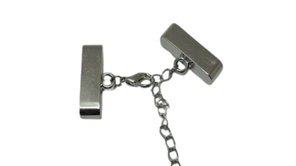 Zamak extension chain with Lobster Clasp-MGL-227-25x4.5mm-steel