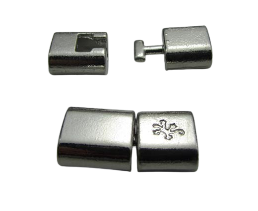 Zamak hook clasp-ZAML11-steel-11x6mm