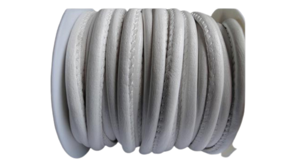 Faux nappa leather 4mm -  White