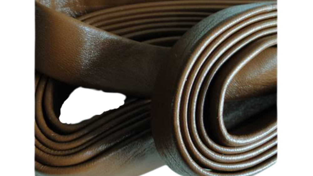 Nappa Leather Flat-Saddle Brown-20mm