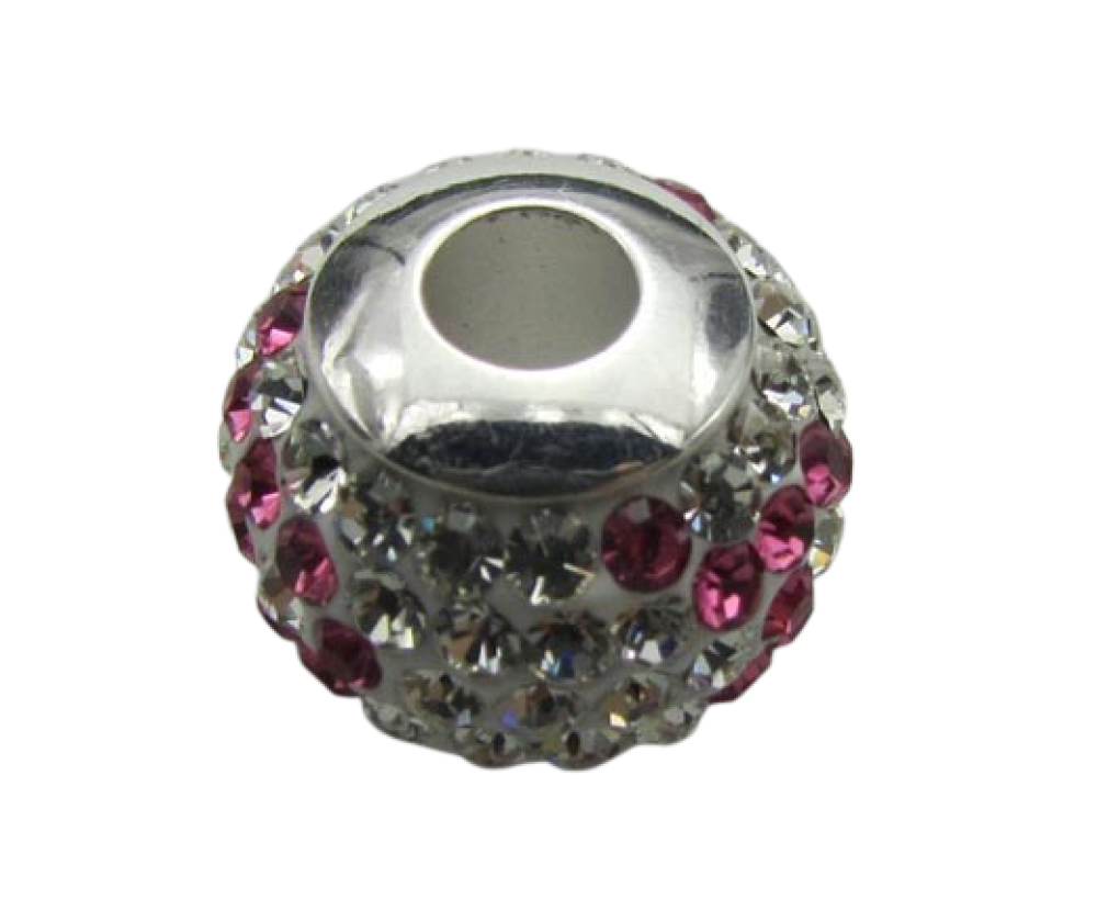 Shamballa Big Hole Beads: CA-4240 4mm (Steel)