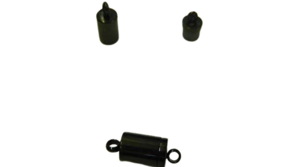 Stainless Steel Magnetic clasp - MGST 123-7mm-Black
