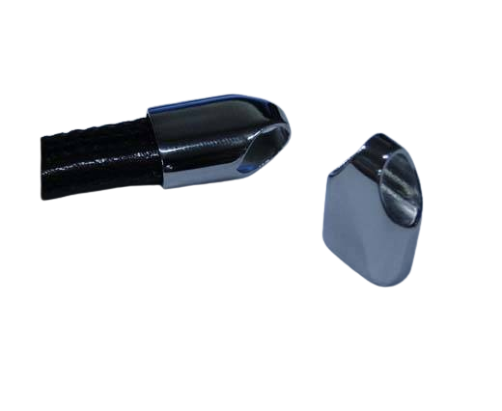 Stainless steel end cap: SSP49 9.5x4.5mm (Steel)