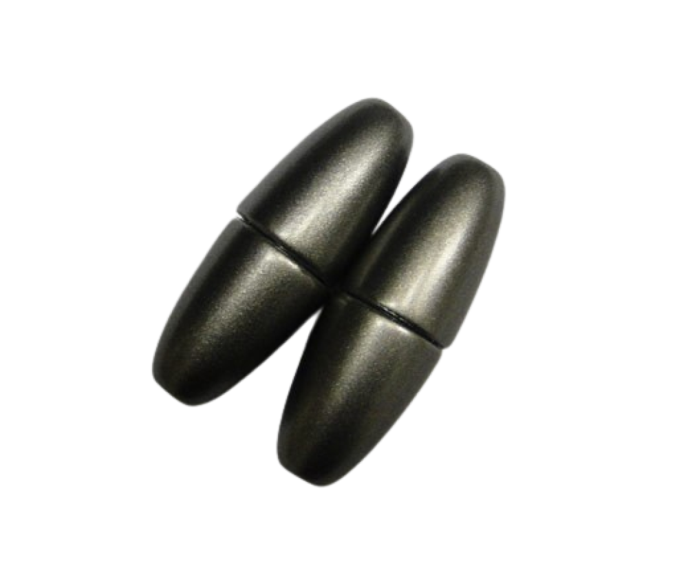 brass Magnetic clasp Resin-Grey-5mm