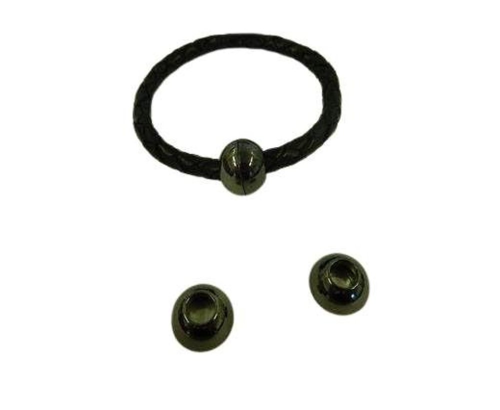 Zamak magnetic clasp: MGL 5 6mm (Black)