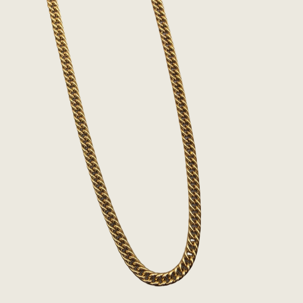 Panzer Chain Necklace - Gold - 3mm - Item 1001