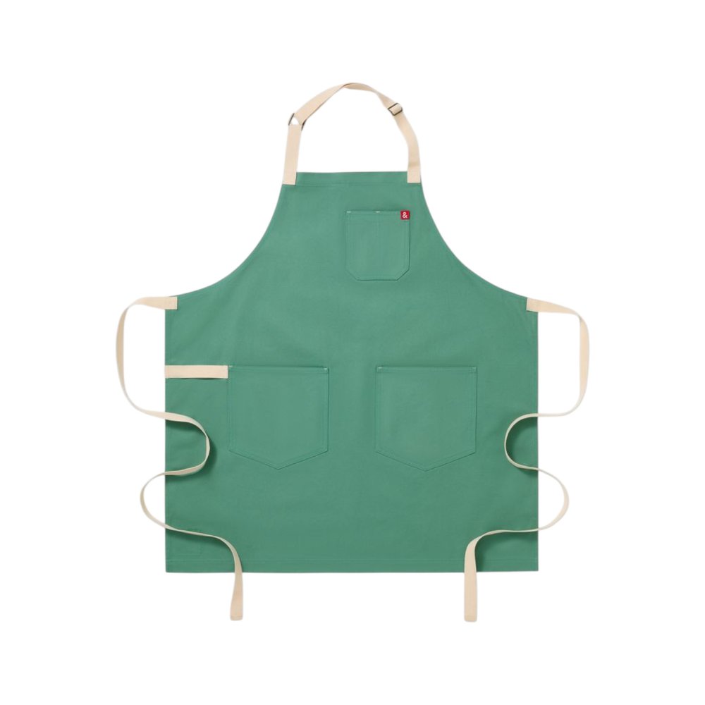 Turquoise Blue Cotton Apron