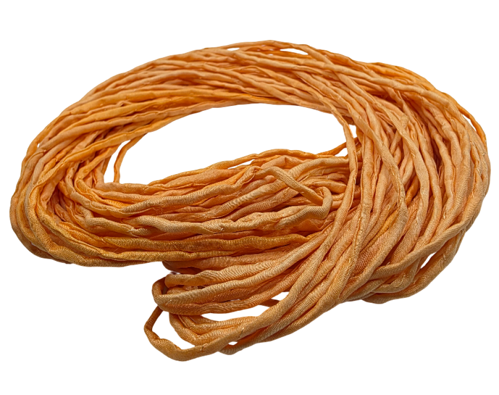 Silk Cords - Light Orange - 2mm