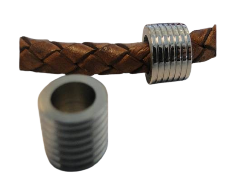 Stainless steel part for leather: SSP-58 6.2mm (Steel)