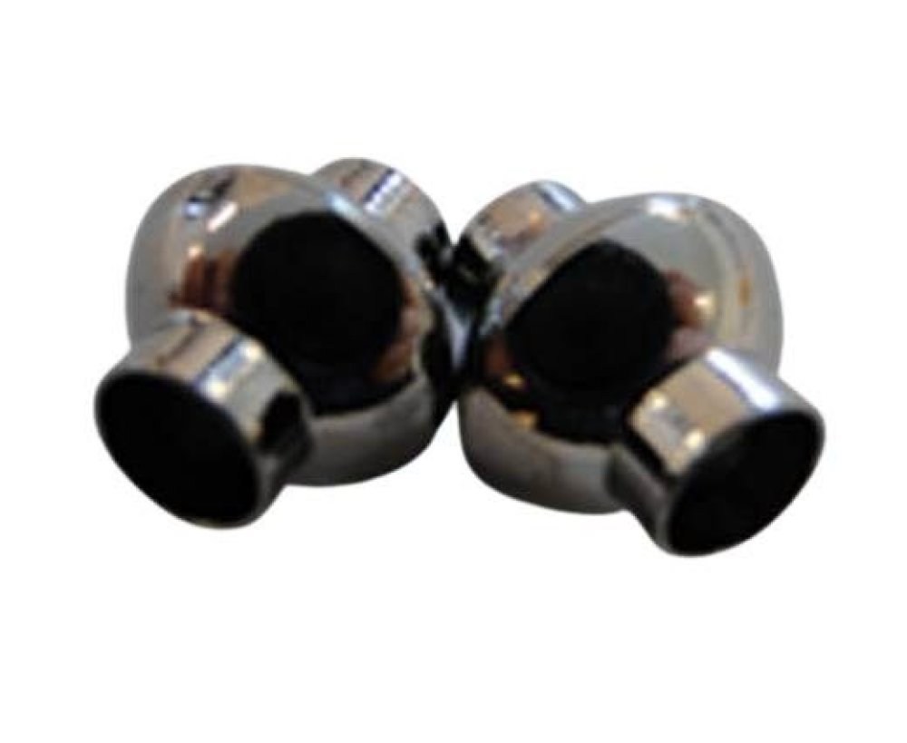 Zamak magnetic claps: MGL-4 6mm (Black)