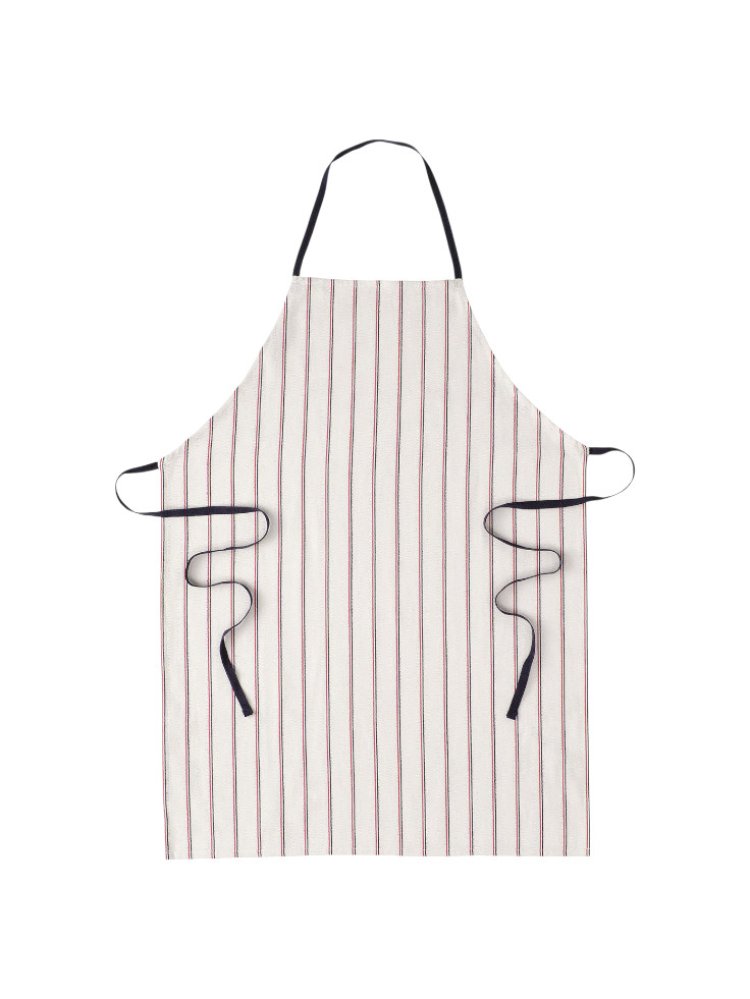 White with Black Stripes Apron