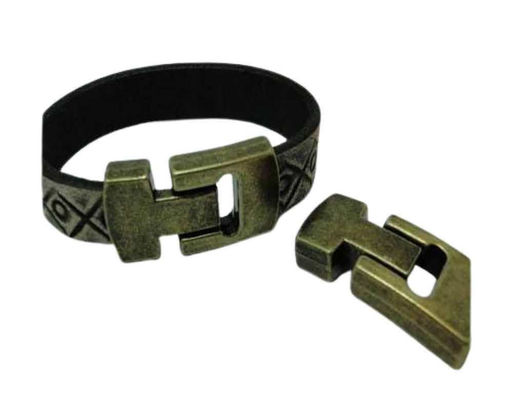 Zamak magnetic claps: MGL-345 15*4mm (Antique Gold)