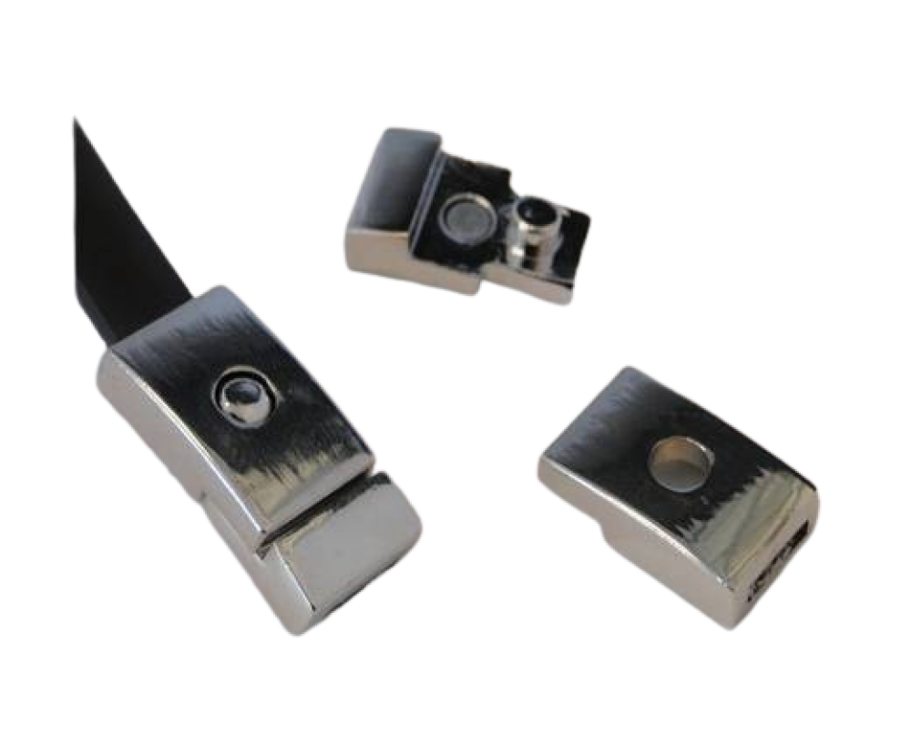 Zamak magnetic clasp: ZAML-29 8*2mm (Steel)