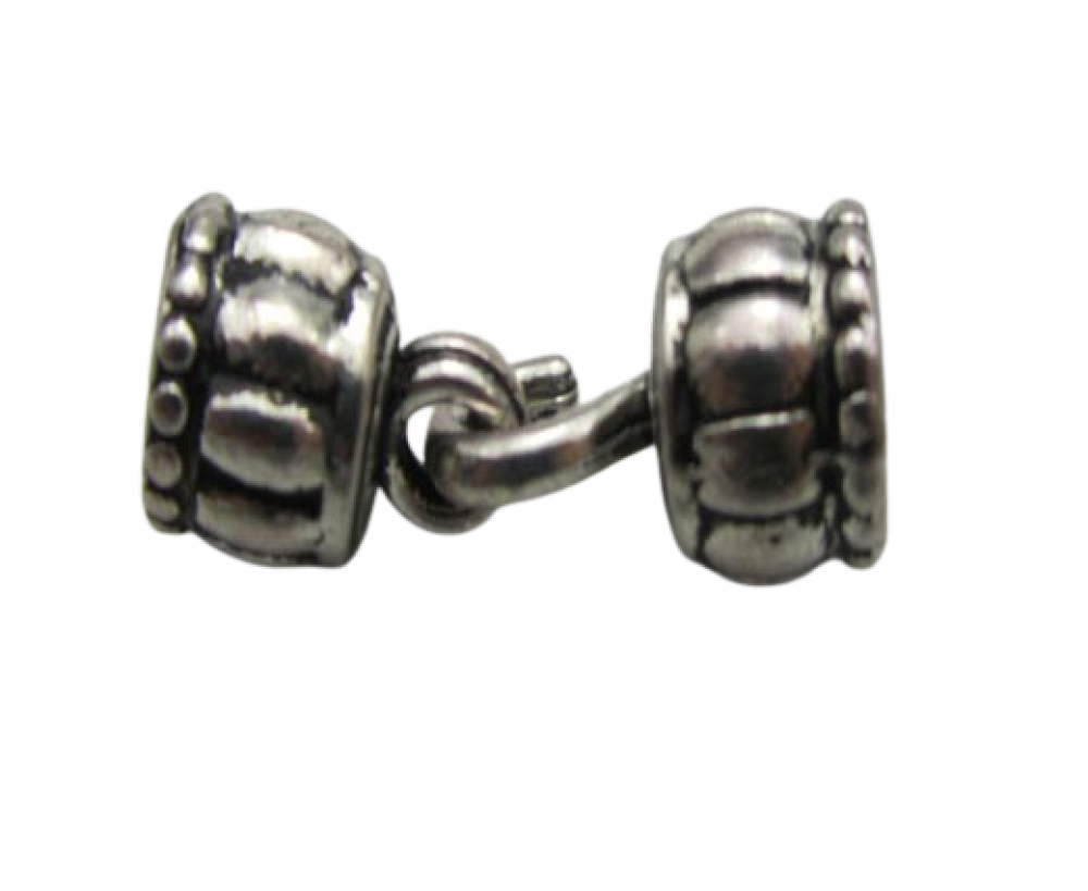 Zamak Hook Clasp: ZAML-36 6mm (Steel)