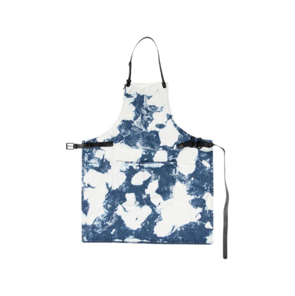 Blue and White Tie Dyed Apron