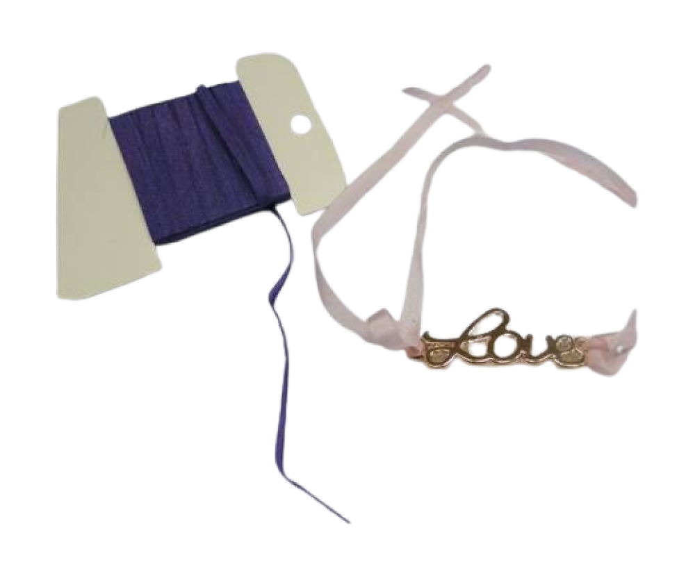 Real Silk Ribbons -A 039- Purple - 4mm