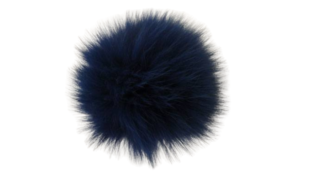 Fox Fur-Dark Blue -14cms
