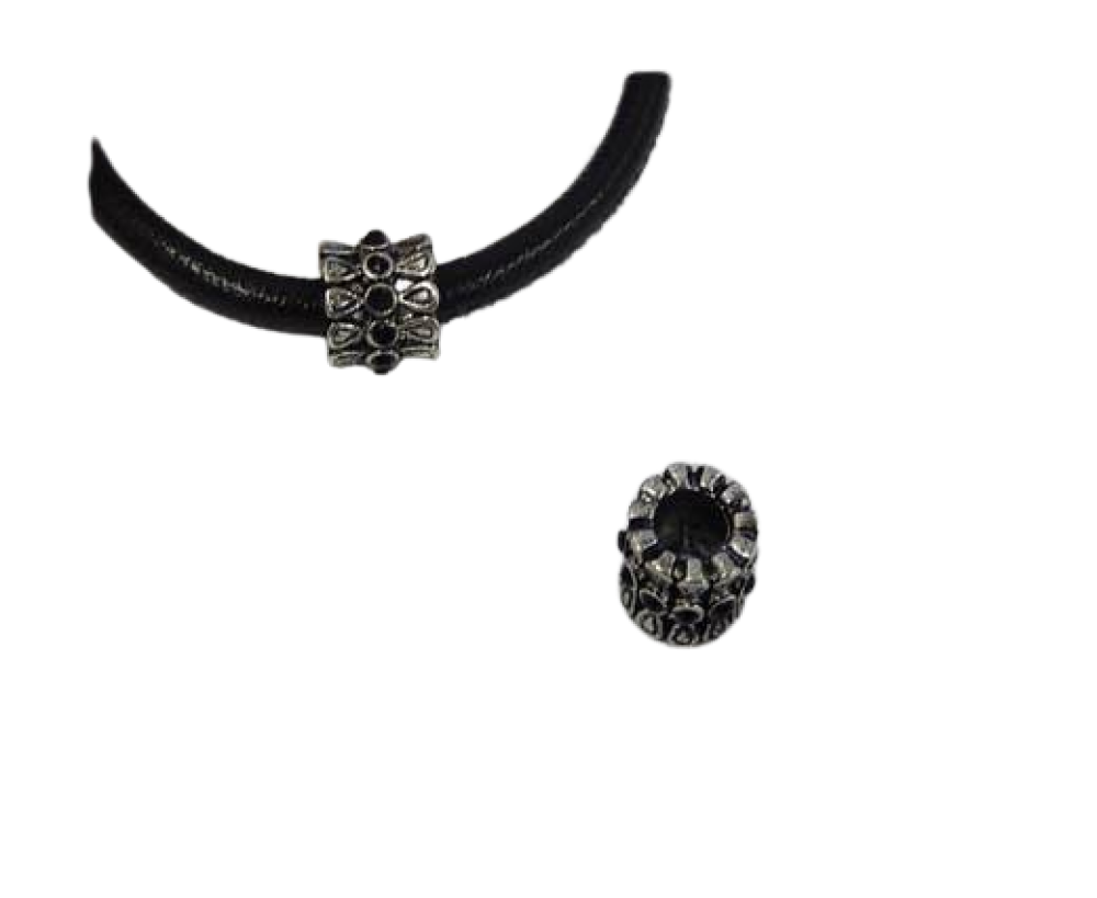 Zamak part of leather CA-4869 Antisilver